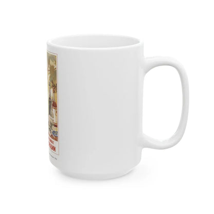 Soviet Era Poster 504 - White Coffee Mug-Go Mug Yourself