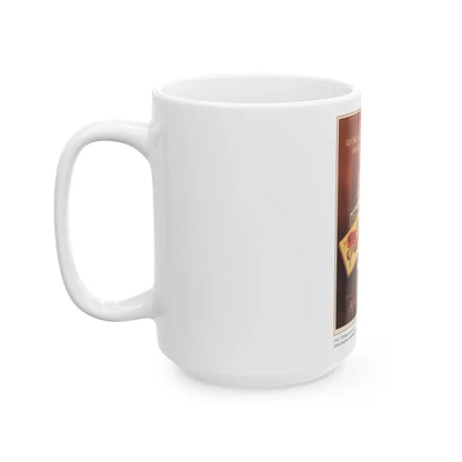 Soviet Era Poster 505 - White Coffee Mug-Go Mug Yourself