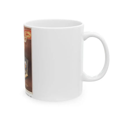 Soviet Era Poster 505 - White Coffee Mug - Go Mug Yourself