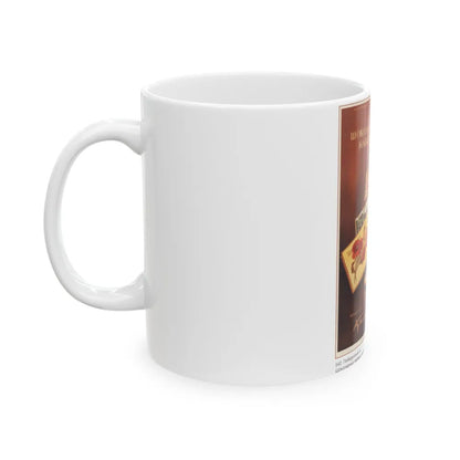 Soviet Era Poster 505 - White Coffee Mug-Go Mug Yourself