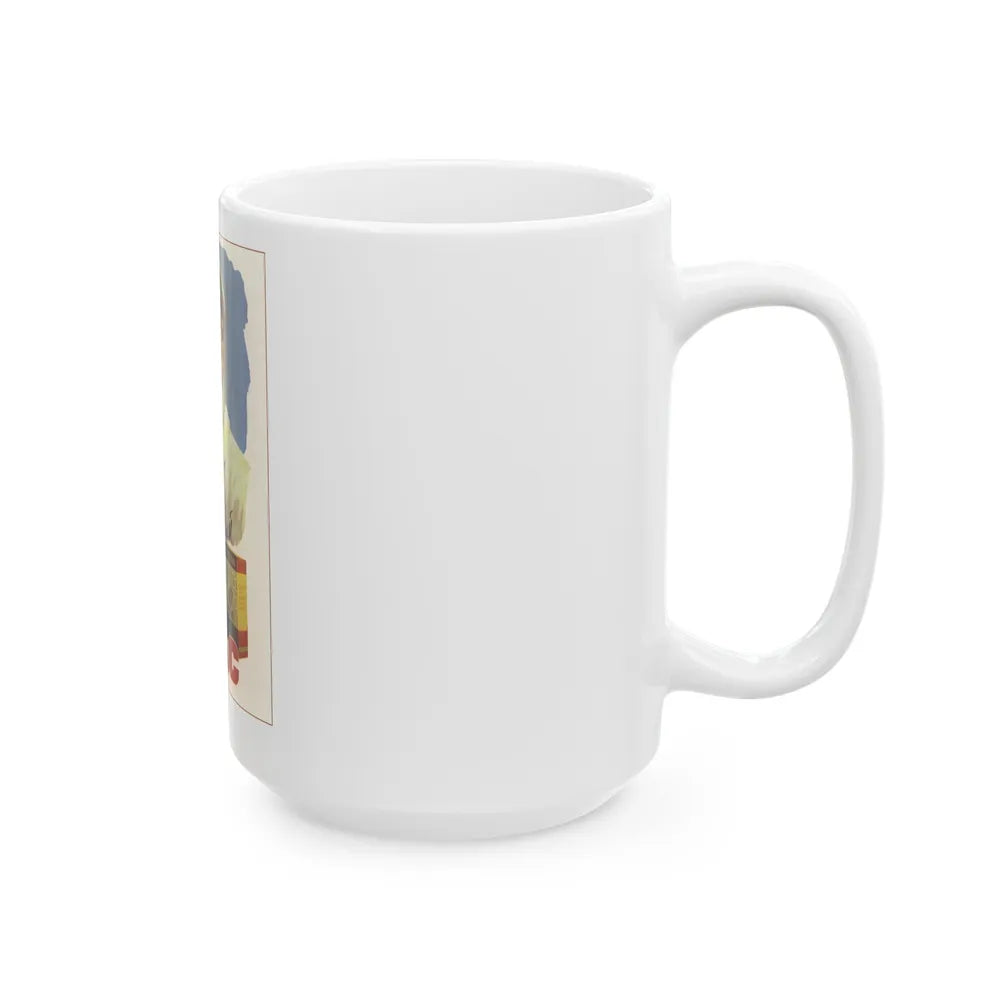 Soviet Era Poster 509 - White Coffee Mug-Go Mug Yourself