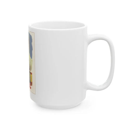 Soviet Era Poster 509 - White Coffee Mug-Go Mug Yourself