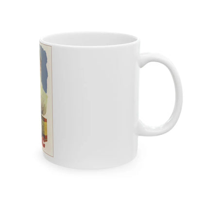 Soviet Era Poster 509 - White Coffee Mug-Go Mug Yourself