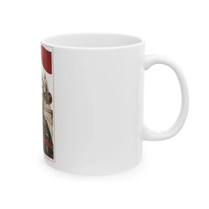 Soviet Era Poster 516 - White Coffee Mug-Go Mug Yourself