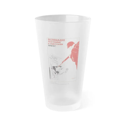 Soviet Era Poster 517 - Frosted Pint Glass 16oz Default Title - Go Mug Yourself