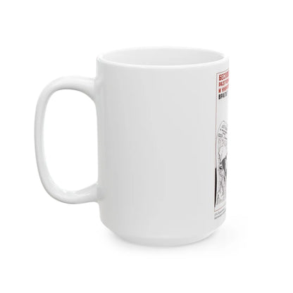 Soviet Era Poster 517 - White Coffee Mug-Go Mug Yourself