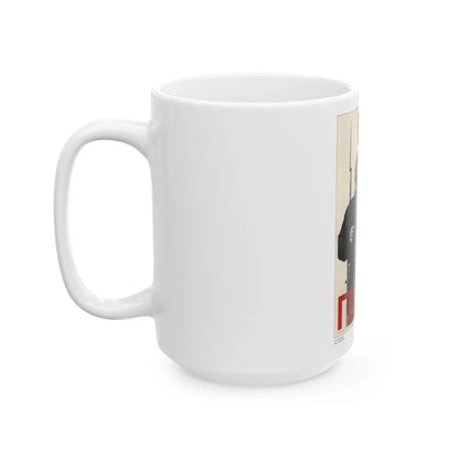 Soviet Era Poster 518 - White Coffee Mug-Go Mug Yourself