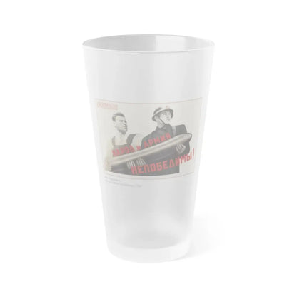 Soviet Era Poster 526 - Frosted Pint Glass 16oz Default Title - Go Mug Yourself