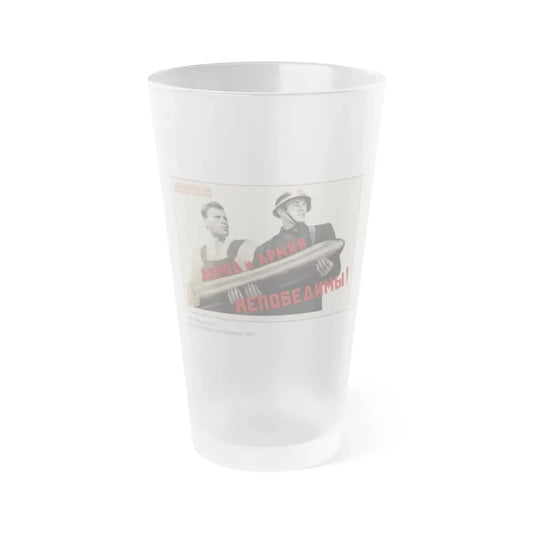 Soviet Era Poster 526 - Frosted Pint Glass 16oz Default Title - Go Mug Yourself