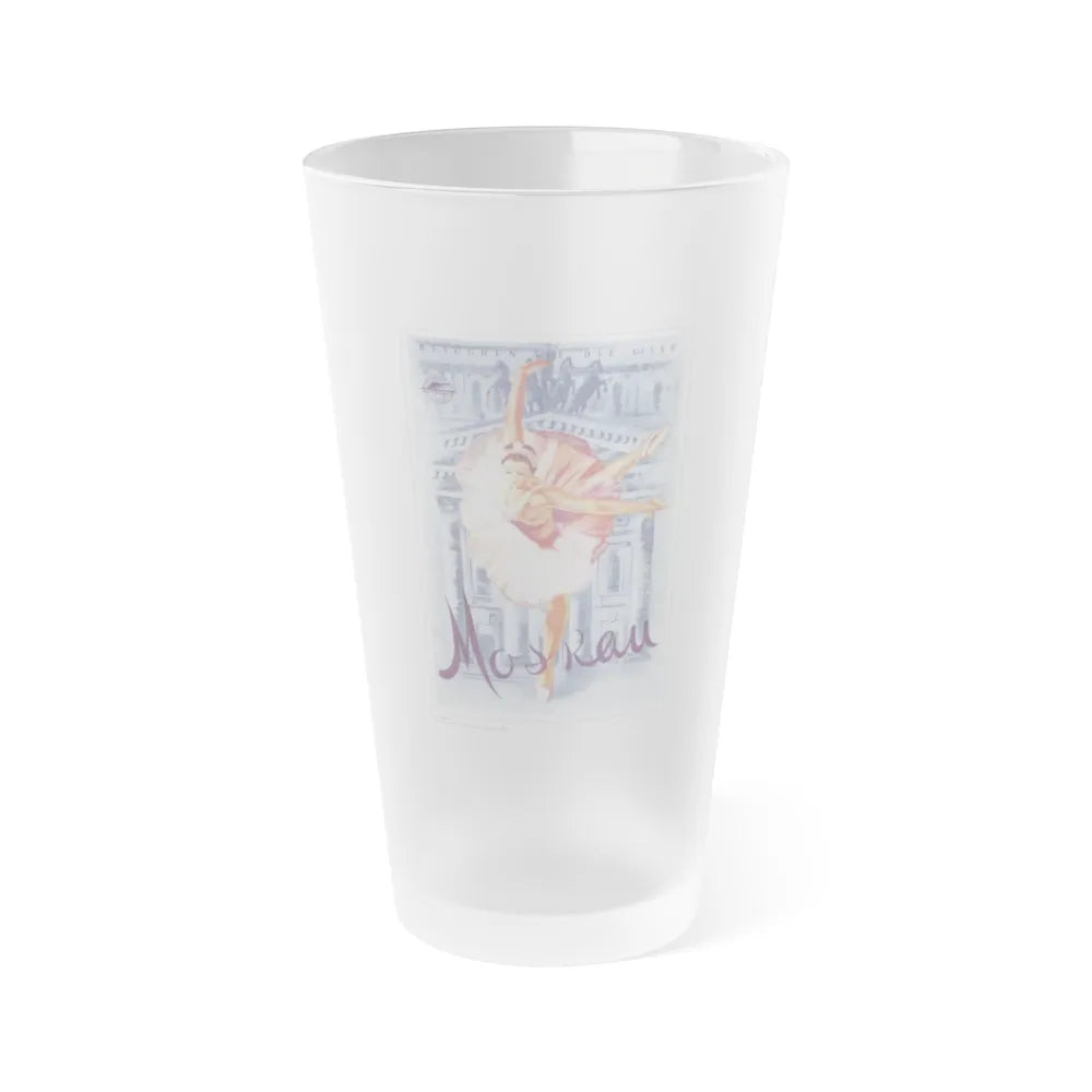 Soviet Era Poster 53 - Frosted Pint Glass 16oz-Go Mug Yourself