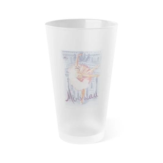 Soviet Era Poster 53 - Frosted Pint Glass 16oz-Go Mug Yourself