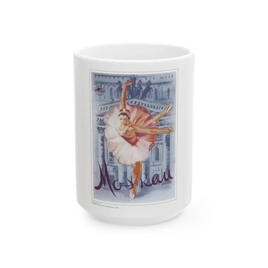 Soviet Era Poster 53 - White Coffee Mug 15oz - Go Mug Yourself