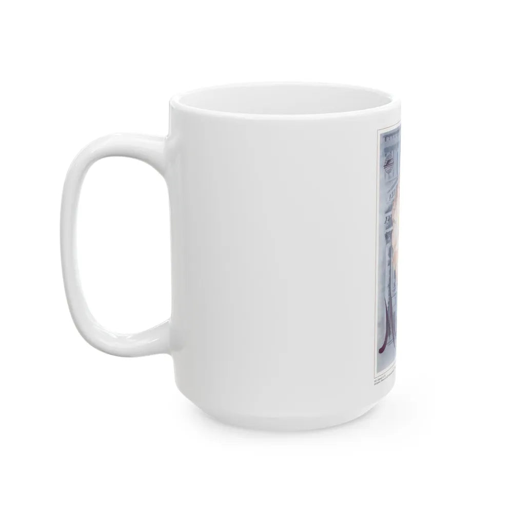 Soviet Era Poster 53 - White Coffee Mug-Go Mug Yourself