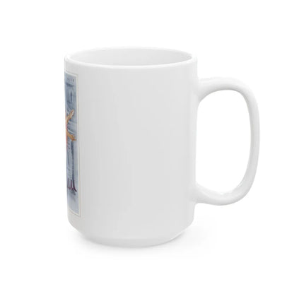 Soviet Era Poster 53 - White Coffee Mug-Go Mug Yourself