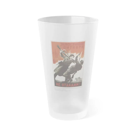 Soviet Era Poster 530 - Frosted Pint Glass 16oz Default Title - Go Mug Yourself
