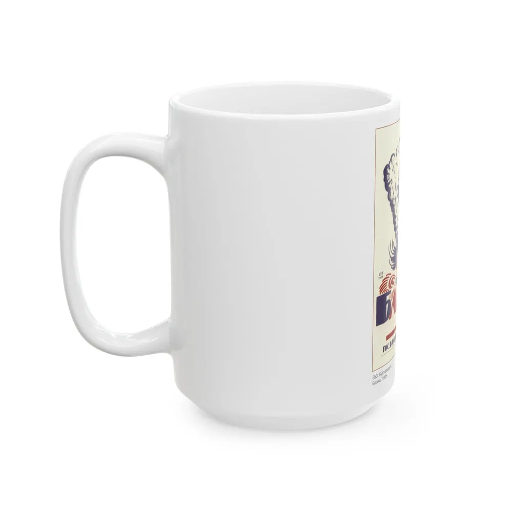 Soviet Era Poster 54 - White Coffee Mug-Go Mug Yourself