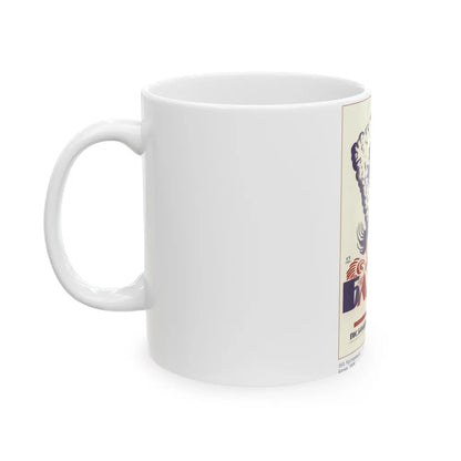 Soviet Era Poster 54 - White Coffee Mug-Go Mug Yourself