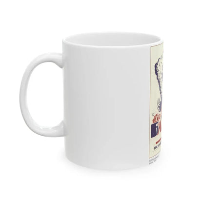 Soviet Era Poster 54 - White Coffee Mug - Go Mug Yourself