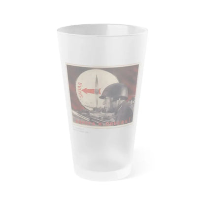 Soviet Era Poster 540 - Frosted Pint Glass 16oz Default Title - Go Mug Yourself