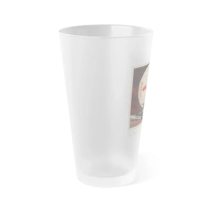 Soviet Era Poster 540 - Frosted Pint Glass 16oz - Go Mug Yourself