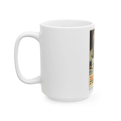 Soviet Era Poster 543 - White Coffee Mug-Go Mug Yourself