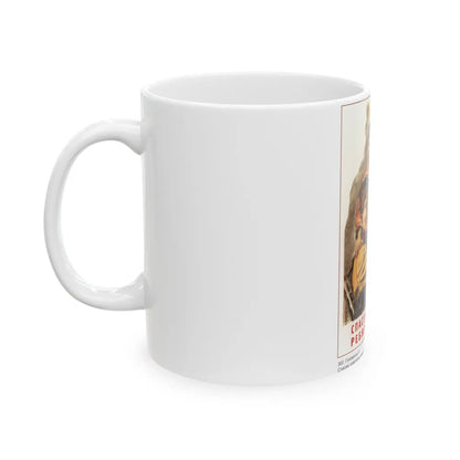 Soviet Era Poster 545 - White Coffee Mug-Go Mug Yourself