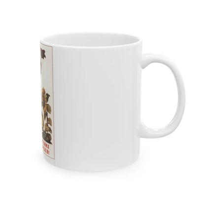 Soviet Era Poster 545 - White Coffee Mug-Go Mug Yourself