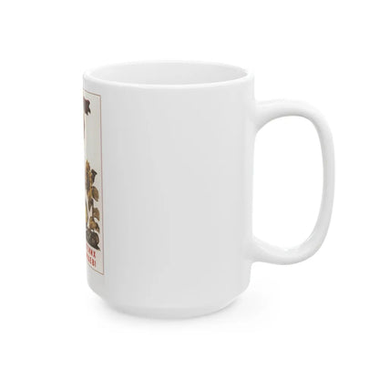 Soviet Era Poster 545 - White Coffee Mug-Go Mug Yourself