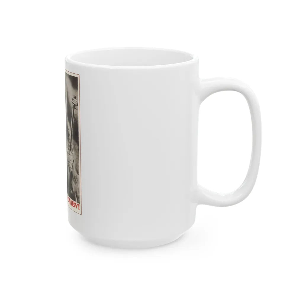 Soviet Era Poster 547 - White Coffee Mug-Go Mug Yourself