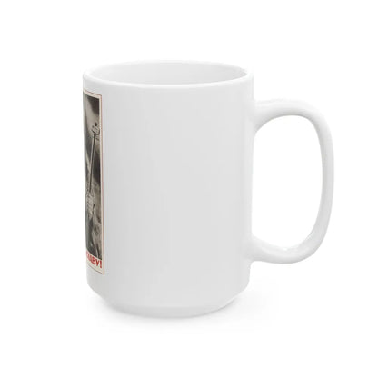 Soviet Era Poster 547 - White Coffee Mug-Go Mug Yourself