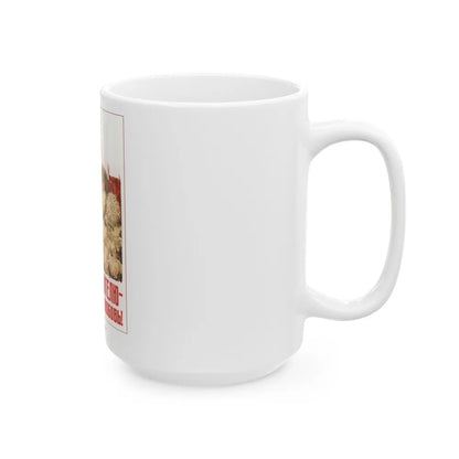 Soviet Era Poster 548 - White Coffee Mug-Go Mug Yourself