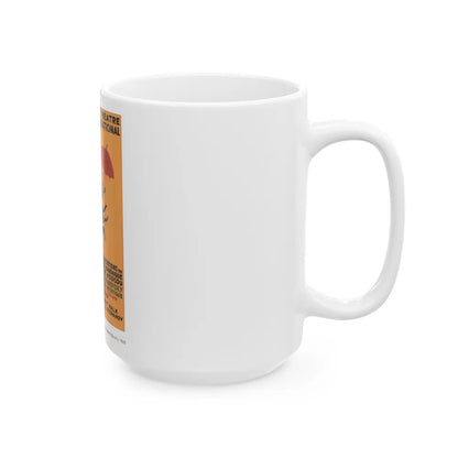 Soviet Era Poster 55 - White Coffee Mug-Go Mug Yourself