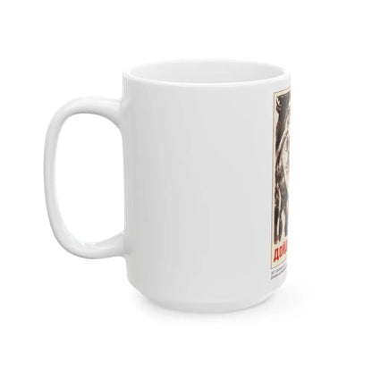 Soviet Era Poster 550 - White Coffee Mug-Go Mug Yourself