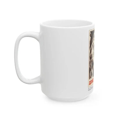 Soviet Era Poster 550 - White Coffee Mug - Go Mug Yourself