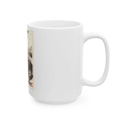 Soviet Era Poster 550 - White Coffee Mug - Go Mug Yourself