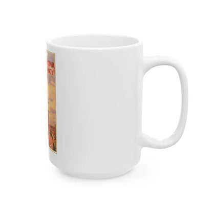 Soviet Era Poster 552 - White Coffee Mug-Go Mug Yourself