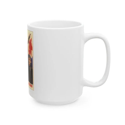 Soviet Era Poster 553 - White Coffee Mug-Go Mug Yourself