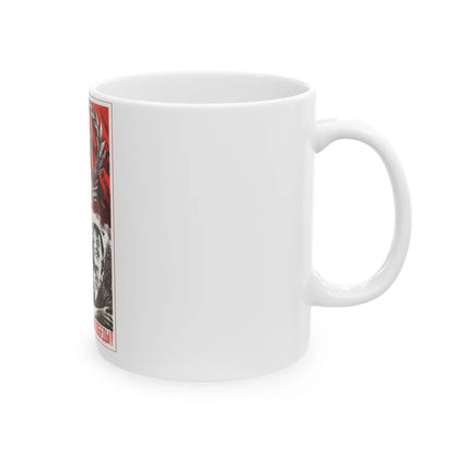 Soviet Era Poster 554 - White Coffee Mug-Go Mug Yourself