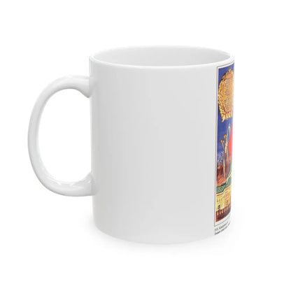 Soviet Era Poster 556 - White Coffee Mug-Go Mug Yourself