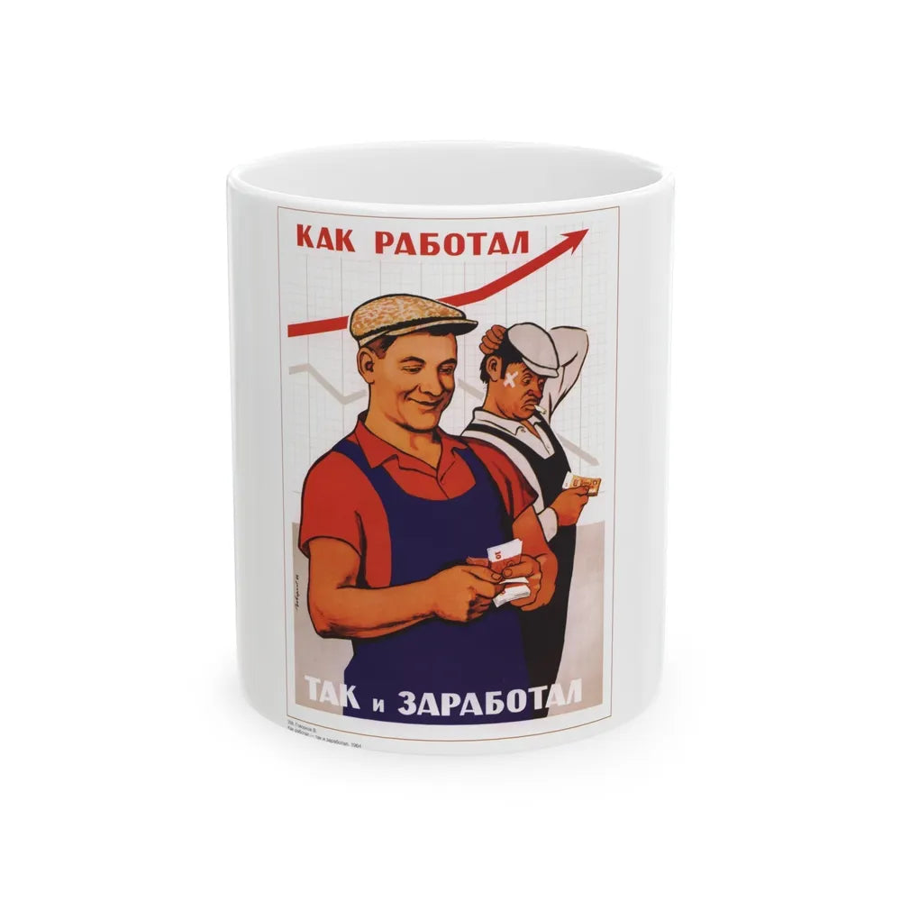 Soviet Era Poster 558 - White Coffee Mug-11oz-Go Mug Yourself