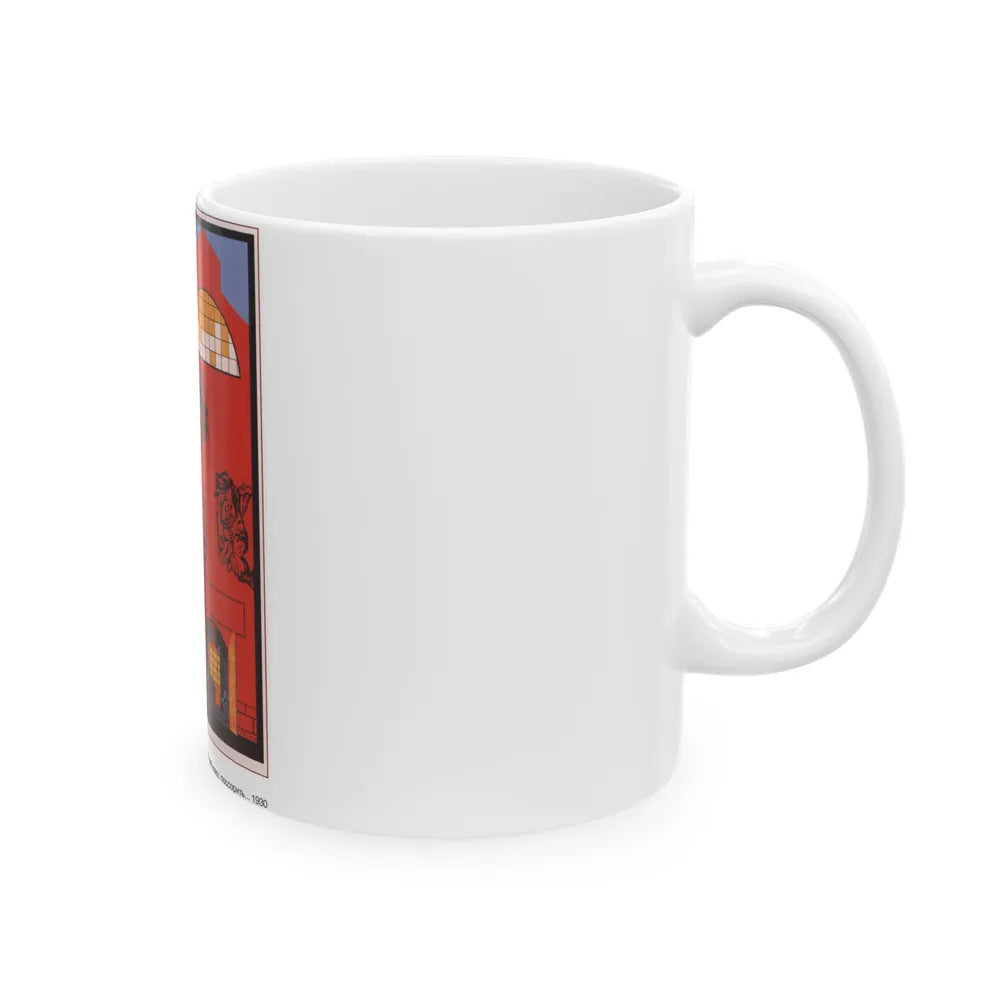 Soviet Era Poster 560 - White Coffee Mug-Go Mug Yourself