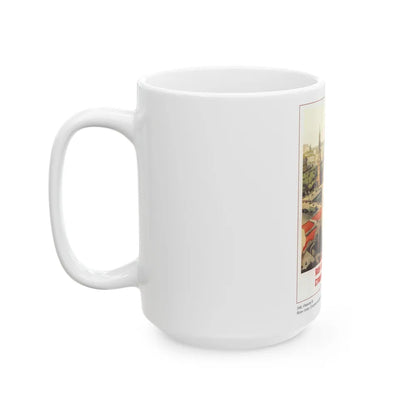 Soviet Era Poster 566 - White Coffee Mug-Go Mug Yourself