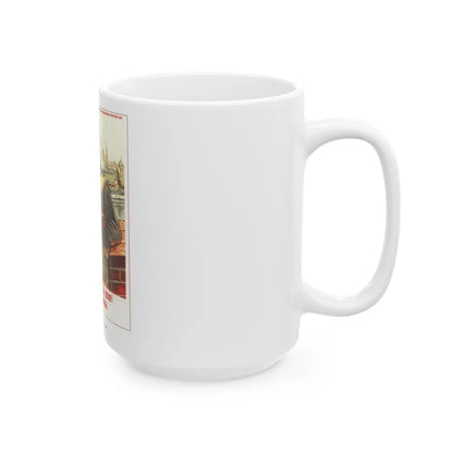 Soviet Era Poster 566 - White Coffee Mug-Go Mug Yourself