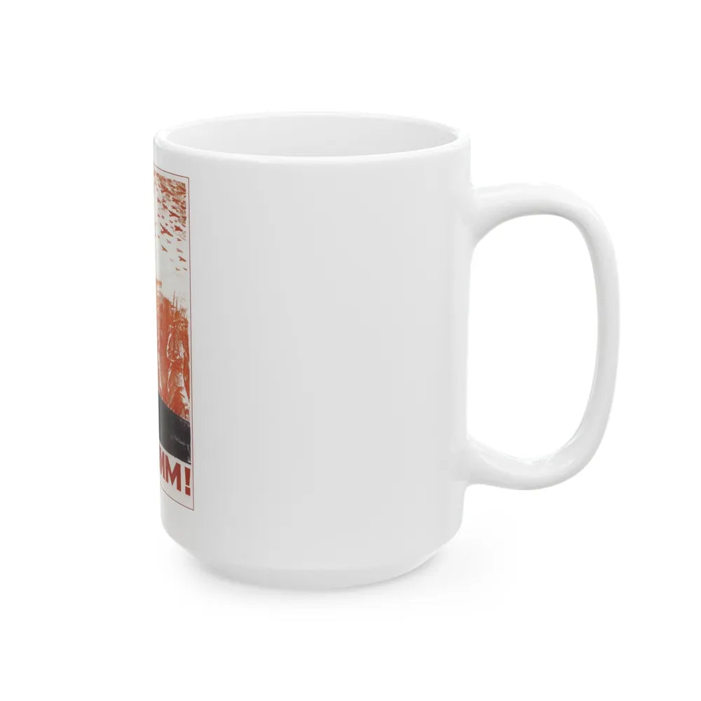 Soviet Era Poster 567 - White Coffee Mug-Go Mug Yourself