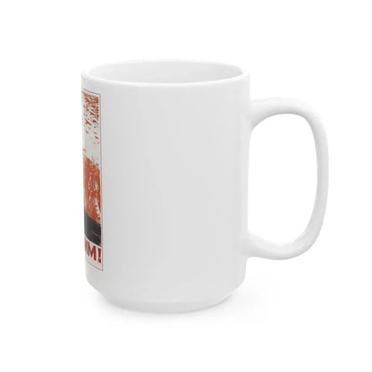 Soviet Era Poster 567 - White Coffee Mug - Go Mug Yourself