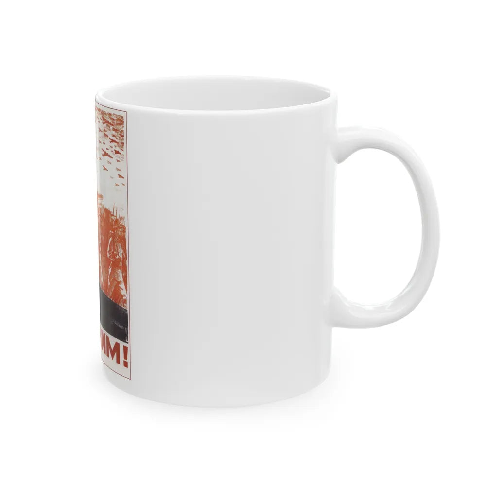 Soviet Era Poster 567 - White Coffee Mug-Go Mug Yourself