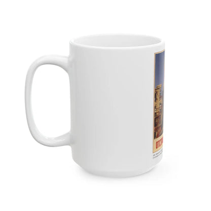 Soviet Era Poster 568 - White Coffee Mug-Go Mug Yourself