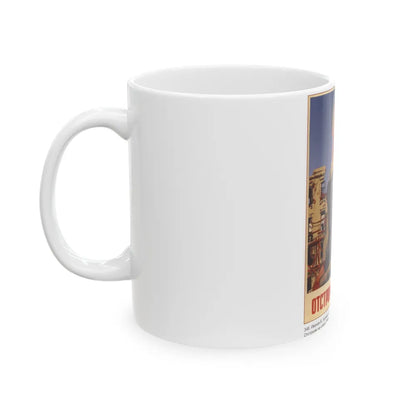 Soviet Era Poster 568 - White Coffee Mug-Go Mug Yourself