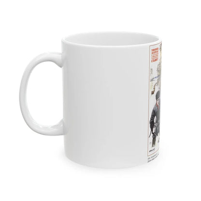 Soviet Era Poster 569 - White Coffee Mug-Go Mug Yourself