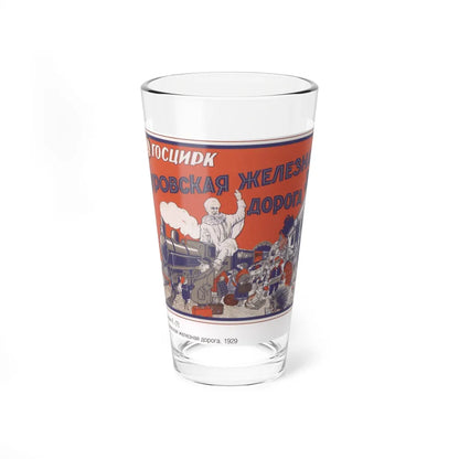 Soviet Era Poster 57 - Pint Glass 16oz-16oz-Go Mug Yourself